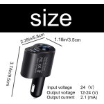 Kalanka - chargeur de voiture 3 en 1 avec adaptateur allume - cigare ac 12 v 24 v chargeur de téléphone ... Kalanka - chargeur de voiture 3 en 1 avec adaptateur allume - cigare ac 12 v 24 v chargeur de téléphone ...