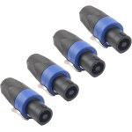 Kalanka - connecteur adaptateur de haut - parleur nl4fc haut - parleur quad - core prise professionnelle ...