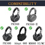 Kalanka - coussinets de refroidissement en mousse pour casques sennheiser pxc480, pxc550, pxc 550 - ii, ...