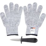 Kalanka - couteau  hutres gants d'ouverture d'hutres protection de niveau 5 kit d'caillage d'hutres ...