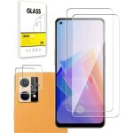 Kalanka - dision [2 pices] protecteur d'cran compatible avec oppo reno7 4g + [2 pices] protecteur ...