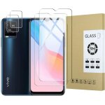 Kalanka - dision [2 pices] protecteur d'cran compatible avec vivo y21s / vivo y33s + [2 pices] protecteur ...