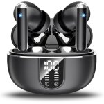 Kalanka - ecouteurs bluetooth sans fil, ecouteurs sans fil bluetooth 5. 3, 4 micro enc anti bruit, basses ...