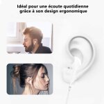 Kalanka - ecouteurs filaires intra - auriculaires stéréo avec microphone et contrôle du volume casque ... Kalanka - ecouteurs filaires intra - auriculaires stéréo avec microphone et contrôle du volume casque ...