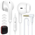 Kalanka - ecouteurs filaires avec microphone pour macbook pro, 3, 5mm jack semi intra - auriculaires ...