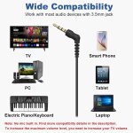Kalanka - ecouteurs pour tv avec long cordon, rallonge de 4, 8 m, compatible avec ordinateurs, prise ... Kalanka - ecouteurs pour tv avec long cordon, rallonge de 4, 8 m, compatible avec ordinateurs, prise ...