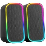 Kalanka - enceinte bluetooth 20 w rvb, couleur noire, son surround idal pour le jeu, les ftes et l'utilisati ...