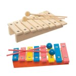 Kalanka - fe598 artisanat de xylophone en bois - lot de 2, fabriquez vos propres instruments de musique, ...
