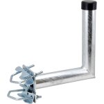 Kalanka - fixation de mt pour antenne parabole ou terrestre, distance 25 cm, en acier galvanis  chaud ...