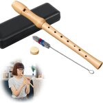 Kalanka - fl�te a bec en bois : fl�te a bec soprano, fl�te a bec en bois avec doigt� allemand et kit ...