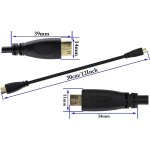 Kalanka - hdmi c vers hdmi d, câble mini hdmi mâle vers micro hdmi mâle, câble micro hdmi haute vitesse ... Kalanka - hdmi c vers hdmi d, câble mini hdmi mâle vers micro hdmi mâle, câble micro hdmi haute vitesse ...