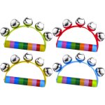 Kalanka - instrument de musique enfant 4 pices jingle tambourins, tambourin demi - lune, jouet en bois ...