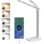 Kalanka - lampe de bureau led, desk lamp lumiere bureau rechargeable & dimmable 5 modes de couleur 5 ...