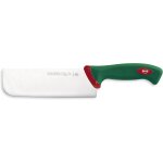 Kalanka - ligne premana professional, couteau nakiri cm. 18, acier inoxydable, vert et rouge, 17. 5x1. ...