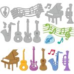 Kalanka - matrices de dcoupe instrument de musique piano guitare pour les amateurs de musique western ...