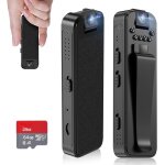 Kalanka - mini caméra corporelle avec carte de 64 go, caméra de sécurité portable hd 1080p avec vision ... Kalanka - mini caméra corporelle avec carte de 64 go, caméra de sécurité portable hd 1080p avec vision ...