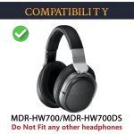 Kalanka - mousse coussin coussinets pour sony mdr - hw700, mdr - hw700ds sans fil casque, avec un revtement ...