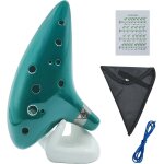 Kalanka - ocarina en cramique 12 trous alto do instrument de musique avec sangle de cou bote cadeau ...