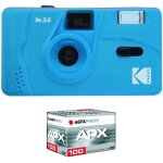 Kalanka - pack m35 argentique + pellicule 100 asa - appareil photo kodak rechargeable 35mm cerulean blue, ... Kalanka - pack m35 argentique + pellicule 100 asa - appareil photo kodak rechargeable 35mm cerulean blue, ...