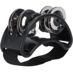 Kalanka - percussion grelot pied, tambourin a pieds, tambourin de pied avec jingles en acier, instrument ...