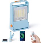 Kalanka - projecteur led rechargeable 150w avec panneau solaire détachable ¿ 1000 lumens, 6000mah, ipx4, ... Kalanka - projecteur led rechargeable 150w avec panneau solaire détachable ¿ 1000 lumens, 6000mah, ipx4, ...