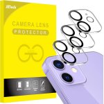 Kalanka - protection objectif camra arrire pour iphone 11 6, 1  et iphone 12 mini 5, 4 , film en verre ...