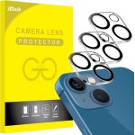 Kalanka - protection objectif camra arrire pour iphone 13 6, 1  et iphone 13 mini 5, 4 , film en verre ...