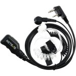 Kalanka - radio oreillett, casqu s�curit� radio � 2 broches, oreillette radio bidirectionnels avec micro ...