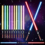 Kalanka - sabre laser, 12 couleurs lightsaber sabre lumineux epes laser  led avec son costume d'halloween ...