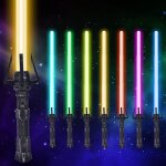 Kalanka - sabre laser, 7 couleurs lightsaber sabre lumineux epes laser  led avec son costume d'halloween ...