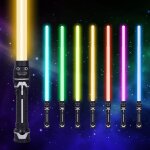 Kalanka - sabre laser, 7 couleurs lightsaber sabre lumineux epes laser  led avec son costume d'halloween ...