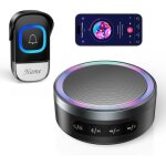Kalanka - sonnette sans fil exterieur etanche, port�e 400m lumi�res rvb batterie amovible etanche ip66, ...