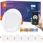 Kalanka - spot led encastrable connecte bluetooth alexa, 220v spot encastr intensit variable 2700k ...