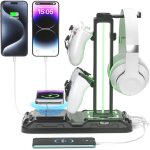 Kalanka - support casque gamer avec chargement sans fil - support casque et manette rotatif avec 9 modes ... Kalanka - support casque gamer avec chargement sans fil - support casque et manette rotatif avec 9 modes ...