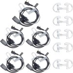 Kalanka - talkie - walkie oreillette avec micro, 2 pin avec ptt, compatible avec kenwood esnic retevis ...