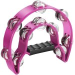 Kalanka - tambourin musical demi - lune instrument (rose) - tambour de percussion de grelots en mtal ...
