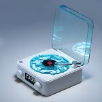 Kalanka - tourne - disque bluetooth avec haut - parleurs stro et lumire ondule, tourne - disque avec ...
