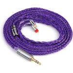 Kalanka - tripowin zonie iem cble, 16 fils cble de casque argent, 1, 25 m cble spc in ear monitor ...