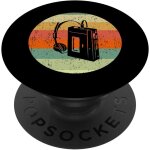 Kalanka - walkman baladeur cassette avec casque rtro vintage coucher de soleil popsockets popgrip interchange ...