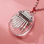 Kalimba 8 tons, mini piano a pouce en acrylique, accessoires innovants, instruments de loisirs de plein ...