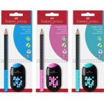 Kalop - 111914 jumbo grip two tone, 1 set, avec taille - crayon double two tone avec gomme, 3 couleurs ...