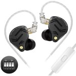 Kalpo - kz zs12 proxecouteurs filaire iem, 1dd 5ba, distorsion ultra faible, in ear monitor avec micro, ...