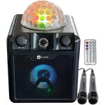 Kalsg - disco410 haut - parleur bluetooth karaok et fte avec boule disco, microphone et fonction power ...