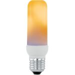 Kalsw - ampoule led effet flamme e27, lampe dcorative scintillante en forme de tube, 3 watts, 90 lumens, ...