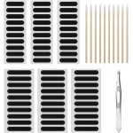 Kaly - lot de 60 autocollants en maille anti - poussire + 10 cotons - tiges de nettoyage + 1 pince a ...