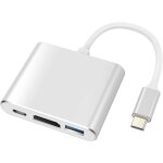 Kaojl - adaptateur usb c vers hdmi, usb 3. 0 type c vers hdmi 4k multiport av convertisseur avec usb ...