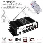 Kentiger - amplificateur de puissance v11 2ch hi - fi universel , bluetooth, voiture audio dc12v 5a, ...