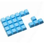 Keycaps tai - hao double shot 22 touches avec grip gomme neon bleu