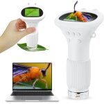 Kids pocket microscope, microscope portable 50x - 200x avec écran ips 2  et 8 lumières led pour la photo ... Kids pocket microscope, microscope portable 50x - 200x avec écran ips 2  et 8 lumières led pour la photo ...