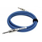 Kirlin iwc201 - 6bl - cable guitare 6m jack jack bleu